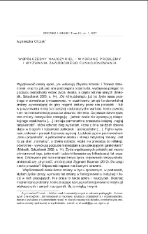Wsp&oacute;łczesny nauczyciel - wybrane problemy i wyzwania zawodowego funkcjonowania = The contemporary teacher - sellected requirements and challenges of professional functioning