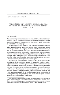 Przyw&oacute;dztwo dyrektora szkoły a zmiana i uczenie się nauczycieli we wsp&oacute;lnotach praktyk&oacute;w = The headmaster`s leadership in view of change and of teacher learning in communities of practice
