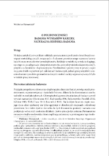 O polifoniczności badania wymiar&oacute;w kariery. Naturalna historia badania = About poliphonic of research on carrier dimensions. A natural history of the research