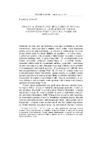 Zmiany w strukturze społecznej w wyniku transformacji ustrojowej w Polsce. Historyczno-polityczne tło przemian społecznych = Changes in social structure as a result of political transformation in Poland: the historical and political background of social alterations