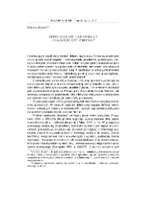 Definiowanie narkomanii - ciągłość czy zmiana? = Defining drug-addiction: continuity or change?