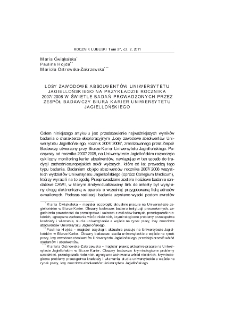 Losy zawodowe absolwent&oacute;w Uniwersytetu Jagiellońskiego na przykładzie rocznika 2007/2008 w świetle badań prowadzonych przez zesp&oacute;ł badawczy biura karier Uniwersytetu Jagiellońskiego = Career History of Jagiellonian University Graduates Illustrated by the Example of Year 2007/2008 in the Light of Research Run by Research Team from Career Office of the Jagiellonian University