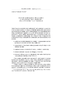 Sektor gospodarki społecznej w wojew&oacute;dztwie lubuskim. Stan i perspektywy rozwoju = Social economy sector in Lubuskie Province. Current state and perspectives.