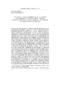 Dylematy i ograniczenia podmiotowości menedżer&oacute;w pracujących w firmach międzynarodowych działających na terenie wojew&oacute;dztwa lubuskiego = Dillemas and limitations of managers` subjectivity who work in international companies operating in Lubuskie Voivodship