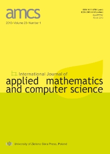 International Journal of Applied Mathematics and Computer Science (AMCS), volume 23, number 1 (2013) - Contents