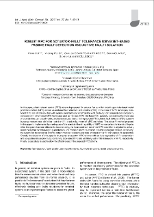 Robust MPC for actuator-fault tolerance using set-based passive fault detection and active fault isolation