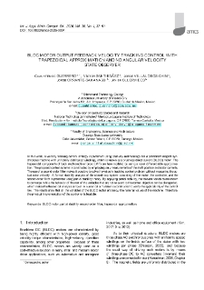 BLDC motor output feedback velocity tracking control with trapezoidal approximation and no angular velocity state observer