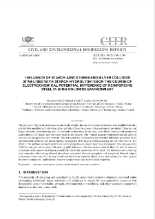 Influence of Starch Admixtures and Silver Colloids Stabilised with Starch Hydrolysates on the Course of Electrochemical Potential Difference of Reinforcing Steel in High-chloride Environment