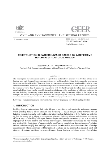 Construction Disaster Hazard Caused by a Defective Building Structural Survey