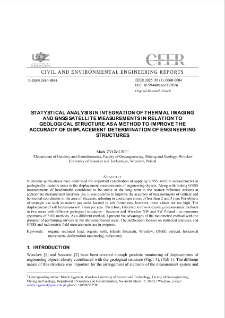 Statystical Analysis in Integration of Thermal Imaging and GNSS Satellite Measurements in Relation to Geological Structure as a Method to Improve the Accuracy of Displacement Determination of Engineering Structures
