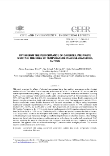 Optimising The Performance of Carbide Lime Waste Mortar: The Role of Temperature in Accelerated CO2 Curing