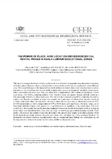 The Power of Place: How Location Drives Residential Rental Prices in Kuala Lumpur Educational Zones