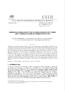 Numerical Modeling of the Fatigue Strength of Timber Joint Connections with Connector Plates