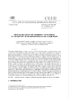 Revitalisation of the "Superunit" in Katowice in the Context of an Ageing Population. A Case Study