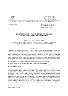 Diagnosis of the Plinth Zone in Buildings Under Conservation Protection