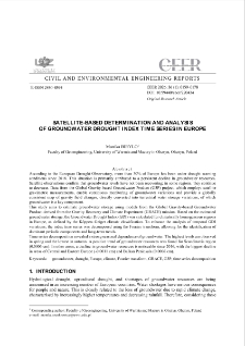 Satellite-based Determination and Analysis of Groundwater Drought Index Time Series in Europe
