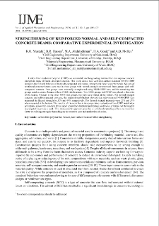 Strengthening of Reinforced Normal and Self-Compacted Concrete Beams: Comparative Experimental Investigation