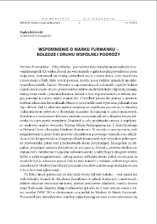 Wspomnienie o Marku Furmanku - koledze i druhu wsp&oacute;lnej podr&oacute;ży